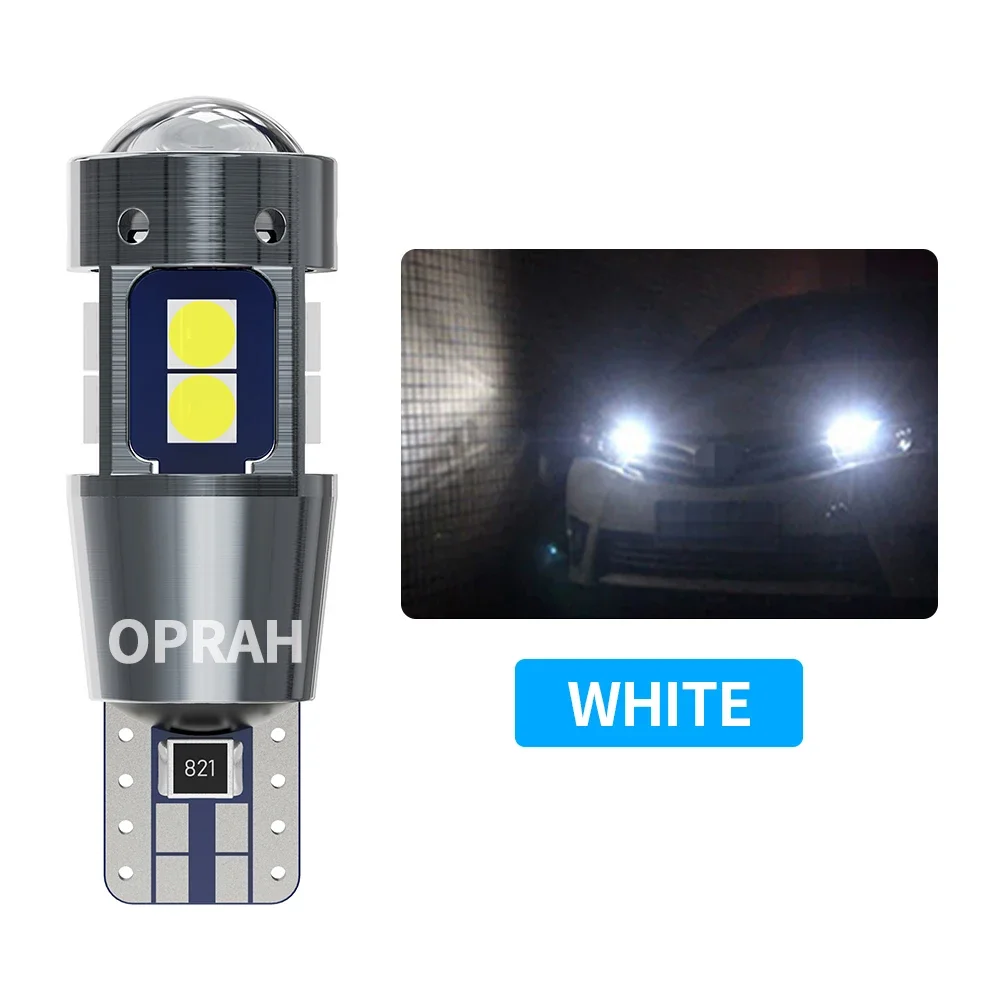 

2 шт. T10 LED W5W Внутреннее освещение автомобиля CANBUS без ошибок 3030 SMD Супер яркие боковые габаритные фонари Автоматическая лампа 12 В