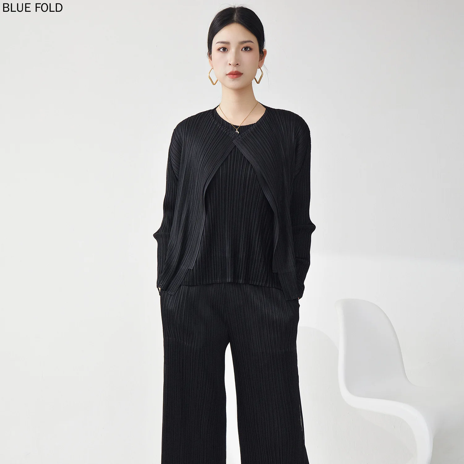 Модная куртка высокого качества в зрелом стиле сетчатый однотонный