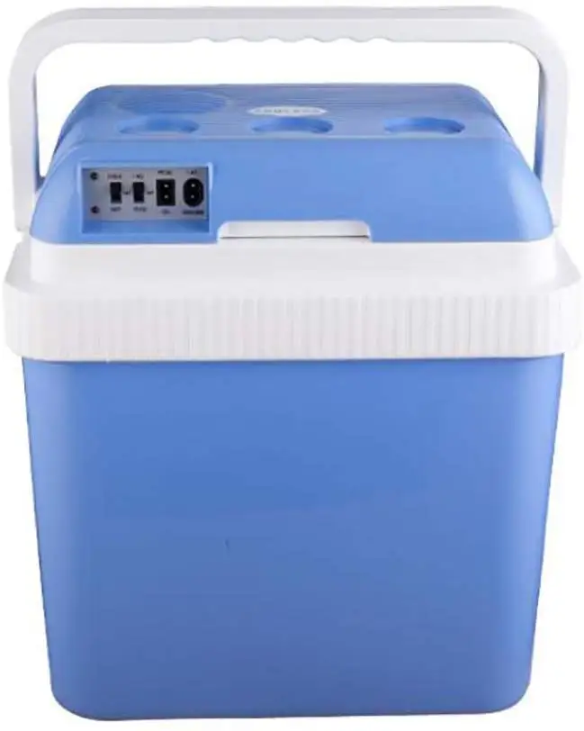 Electric Cool Box 24L Car Refrigerator Car and Home Cooler and Warmer Dc12v for Self-Driving Tours, Picnics, Fishing,