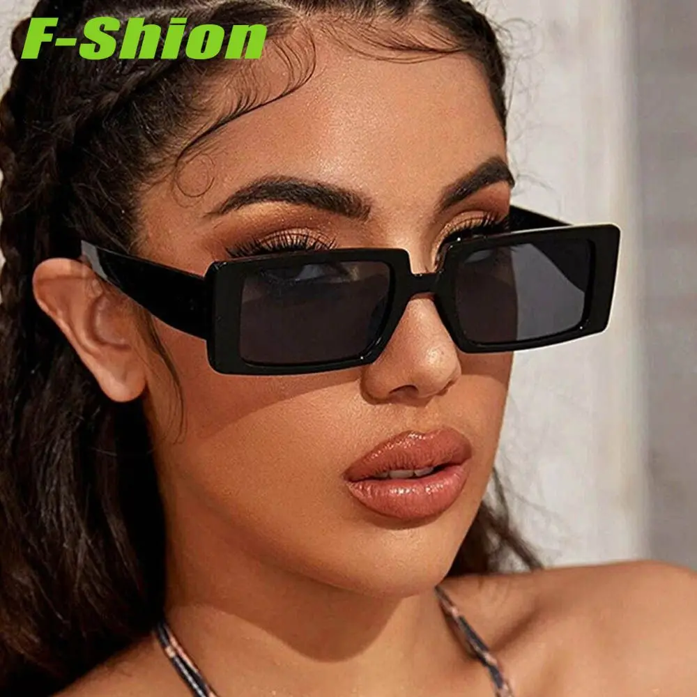 

Candy Color Vintage Wide Frame Women Sunglass Small Rectangle Sunglasses Summer Female UV400 Lens Trendy Eyewear Wholesale