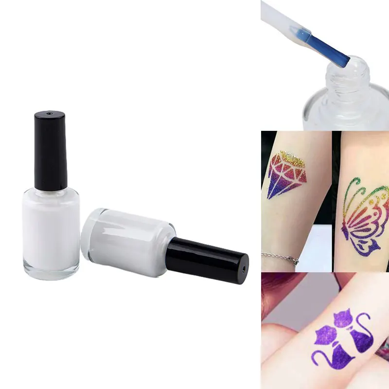 

Skin-friendly Body White Skin Glue For Glitter Tattoos Gel Flash Powder Tattoo Glue White Glue One-time Suit Glue Tattoo