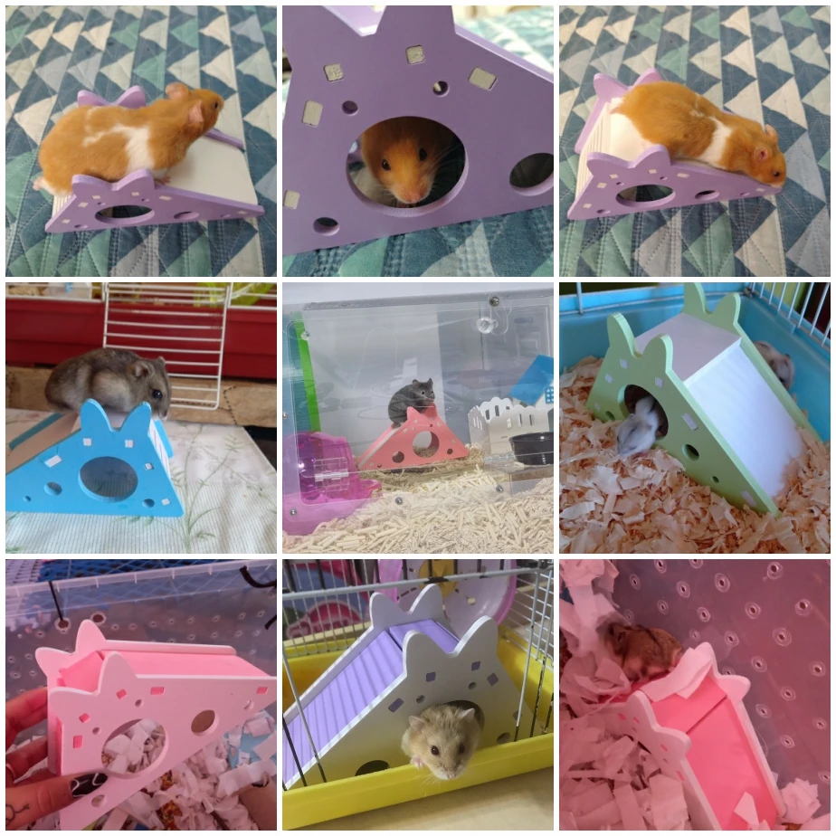 Забавная собранная китайская клетка для хомяка аксессуары дома яркий детский