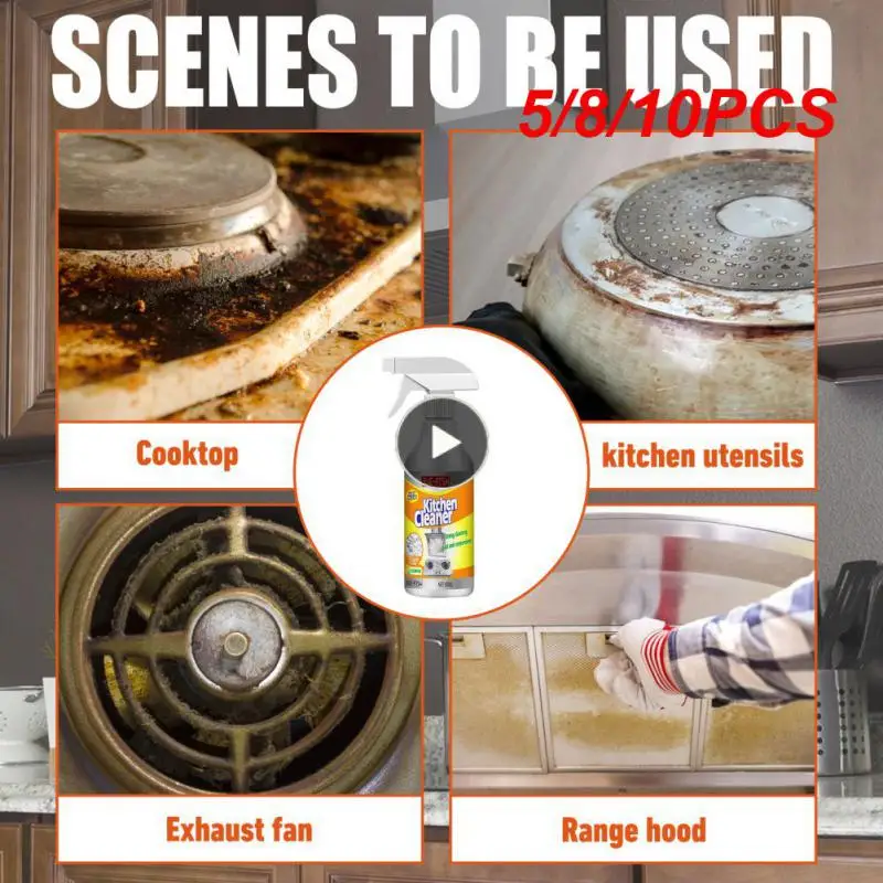 

5/8/10PCS Domestic Abstergent Froth Foam Cleaner Multipurpose Oil Stain Cleaner Portable Housewear Furnishings