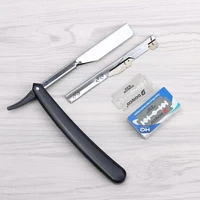 razor 1set salon razor beauty trimmer men straight barber edge razors folding shaving knife hair removal tools