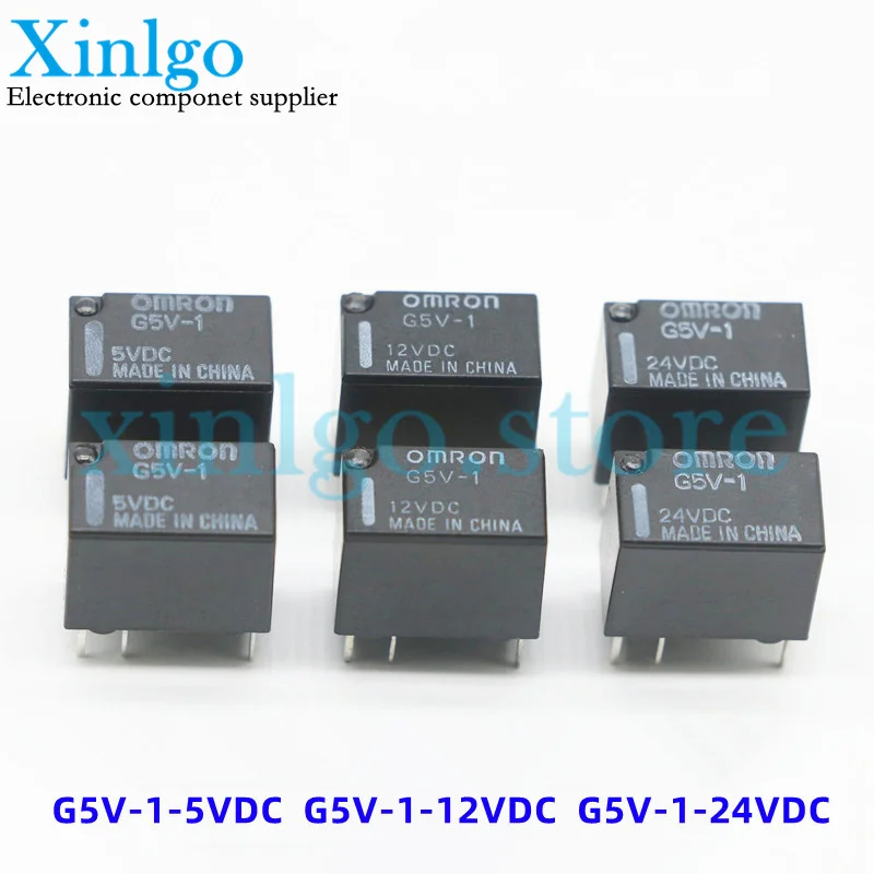 

5PCS/LOT New Original G5V-1-5VDC G5V-1-12VDC G5V-1-24VDC 1A 6PIN one open one close Signal relay