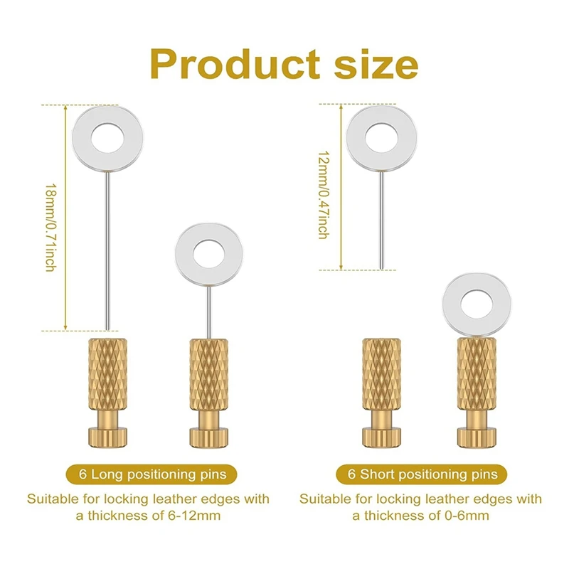 12 шт. иглы для позиционирования кожаных швов прочные кожи своими руками мм 18