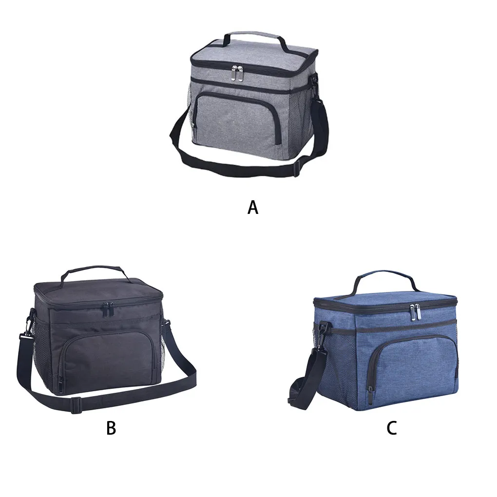 

Portable Lunch Box Bag Aluminum Foil Food Oxford Cloth Insulated Fresh Keep Picnic Storage Multifunction Work Tote Case
