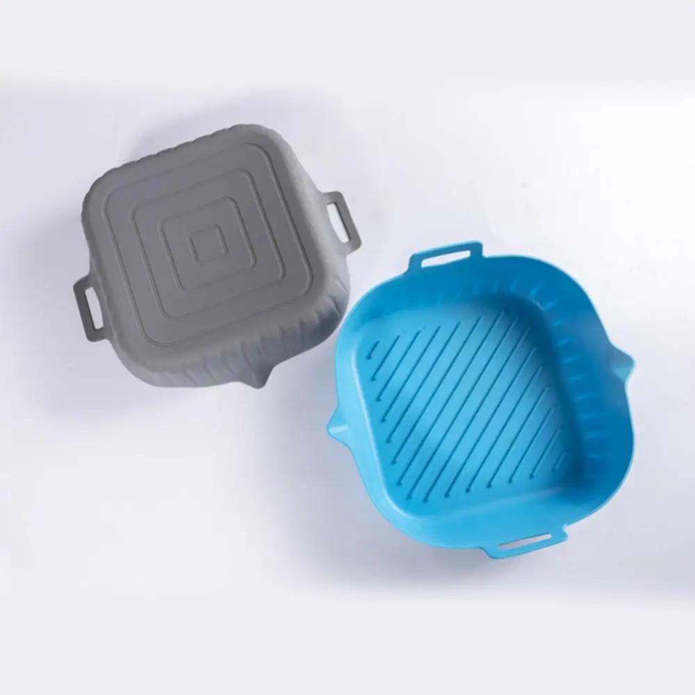 

Refillable Replacement Silicone Air Fryers Oven Baking Tray Non-stick Pan Silica Gel 1pc Reusable Airfryer Pan Liner Reusable