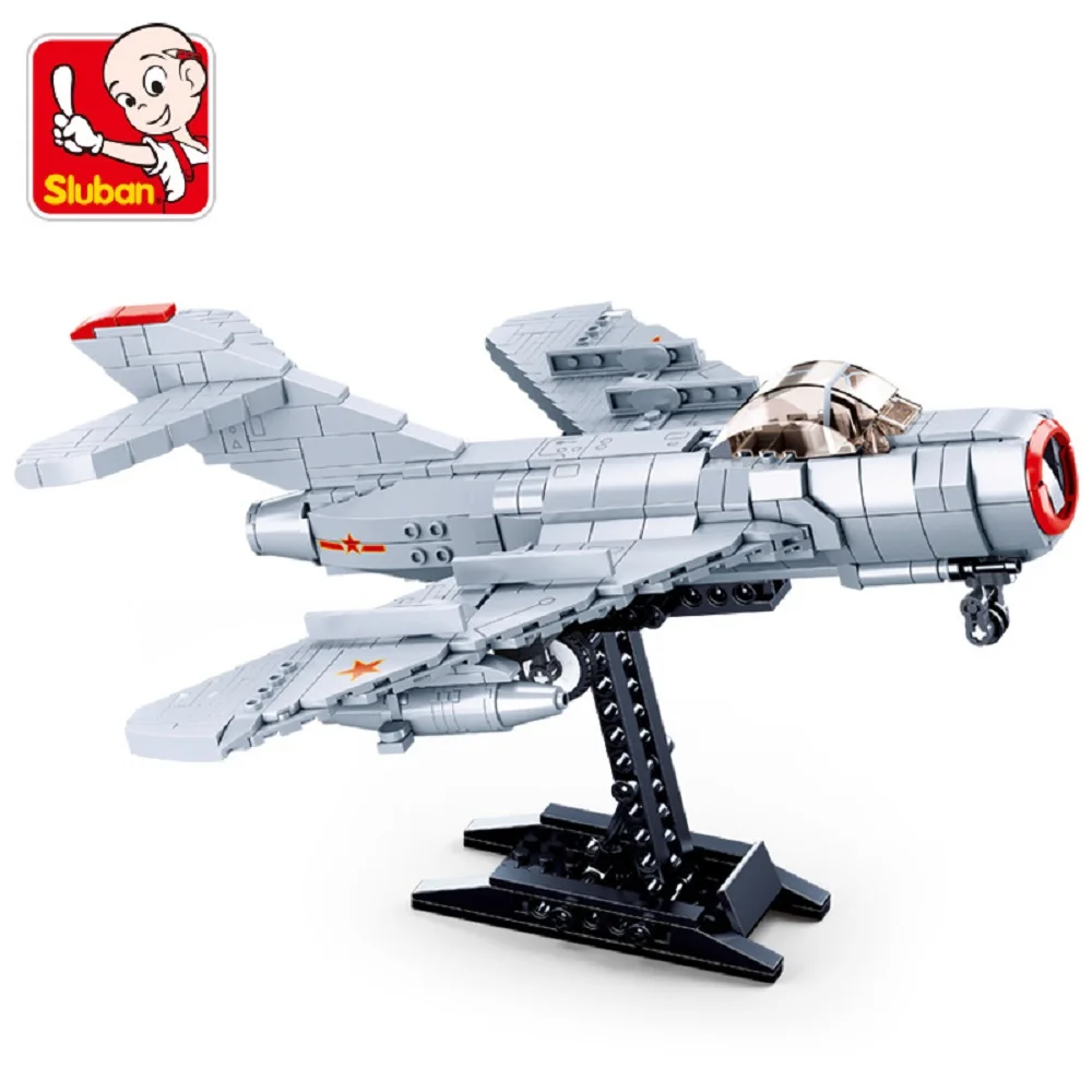 

Конструктор Sluban B0983 MIG-15 Bis истребитель, 583 деталей