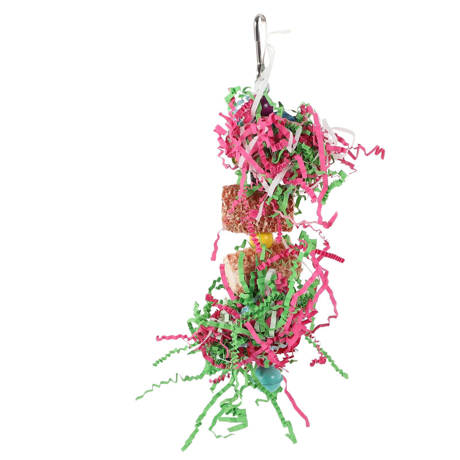

Parrot Chewing Toy Bird Cage Decorative Hanging Parakeet Paper Thread Toys Cockatiel Funny
