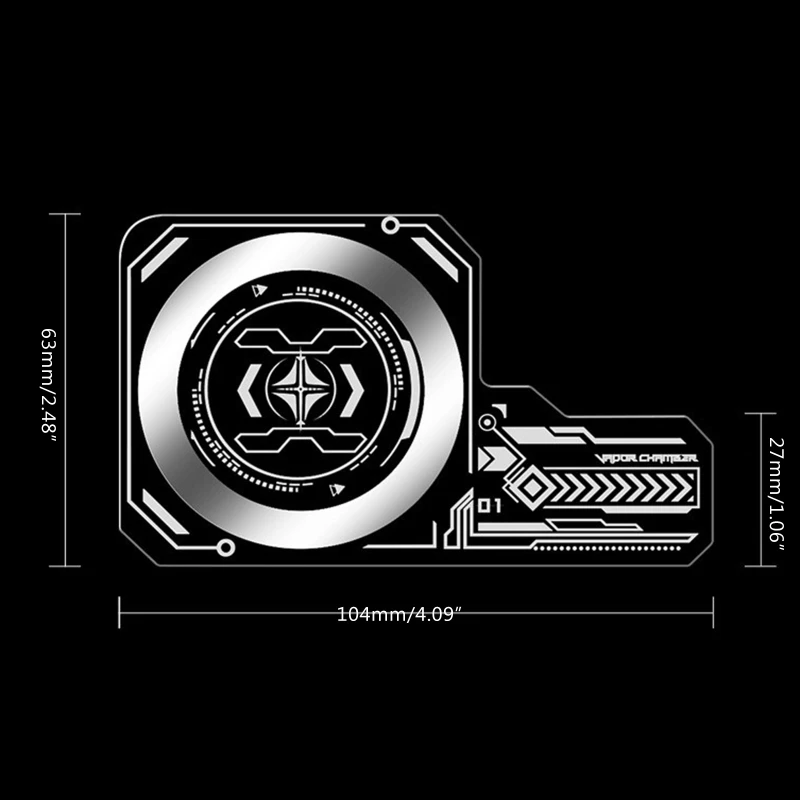 Магнитная алюминиевая охлаждающая пластина универсальная подставка для