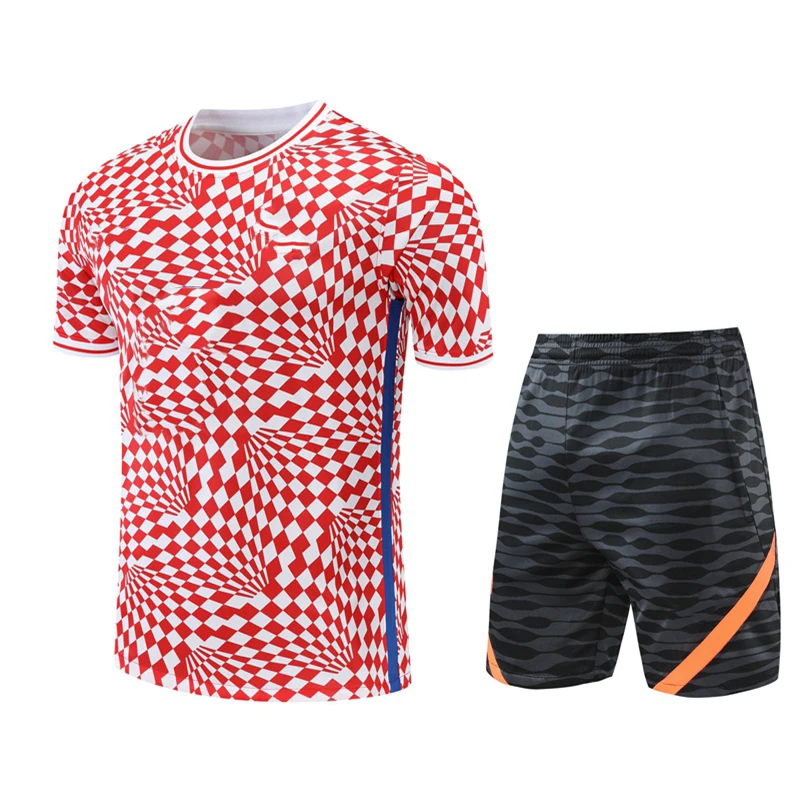 

Sports 2023 Summer Training Adult Men Women Unisex Che Football Soccer Jersey Short-sleeve T Shirt Shorts Set Tracksuit Uniform