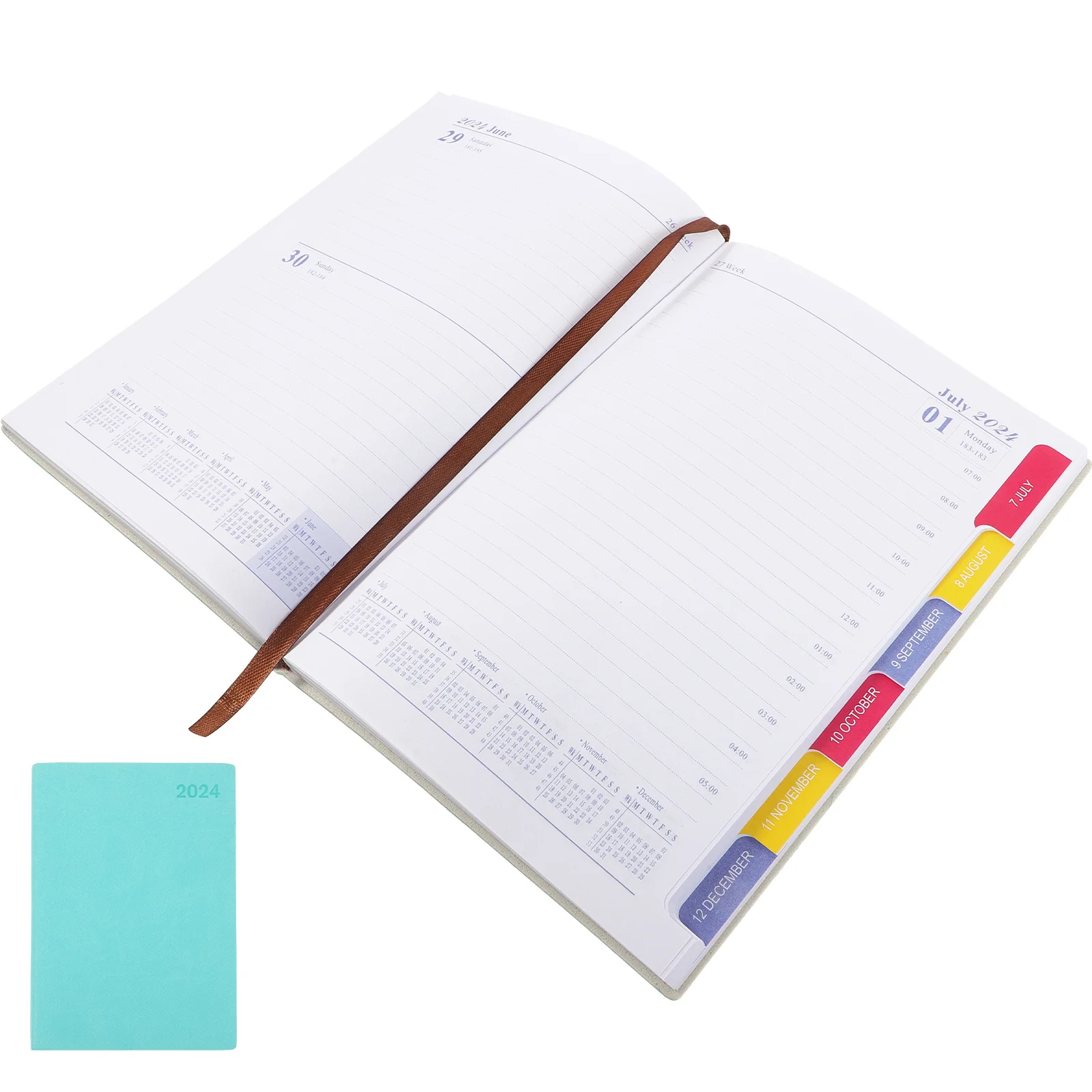 

Spiral Notebooks 2024 Agenda Daily Use Pads Portable Planner Notepad Writing Student