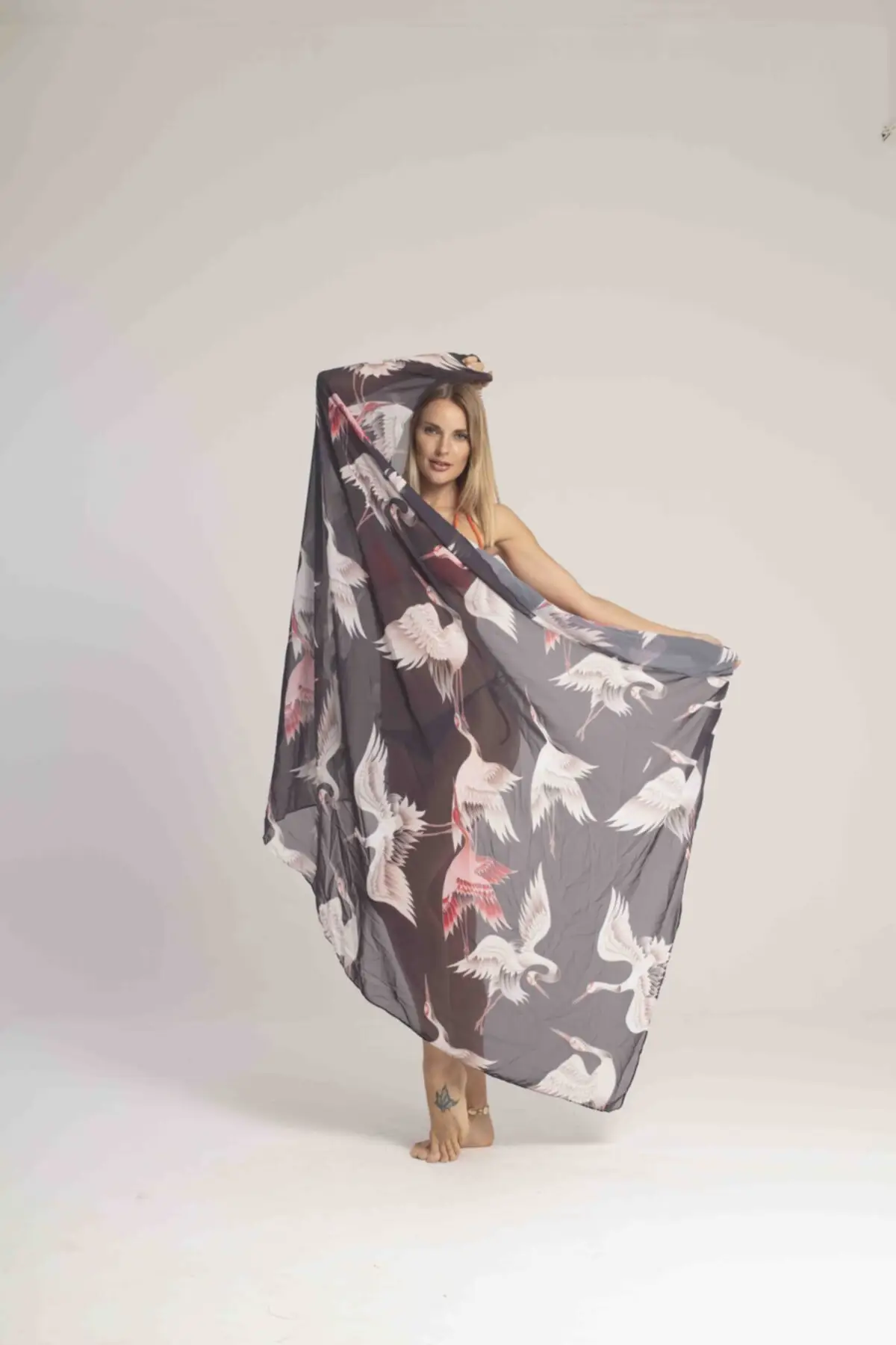 

Women's Pareo Maxi Swimwear Cover Up Dress Sexy Tunic Suit Beachwear Female Beach Bikini Cover Loose Mini Dress