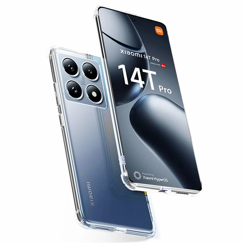 Ультратонкий прозрачный силиконовый чехол для Xiaomi 14 T Pro 5G оболочка подушки
