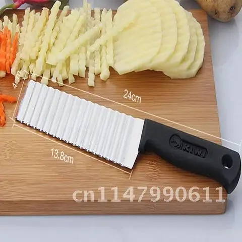 Волнистый нож для картофеля, измельчитель из нержавеющей стали, для фри, чипсов, картофеля (art.: 3920c85df70ca) - 3920c85df70ca
