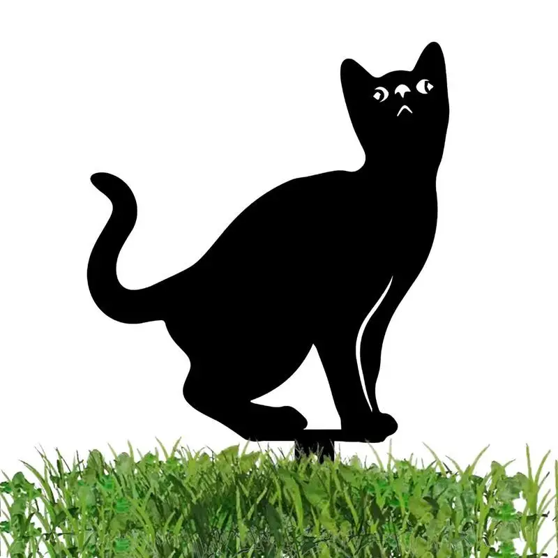 

Украшение для сада, акриловое многоразовое водонепроницаемое украшение для кошек, дворов, творческое искусство, ставки для лужайки, садовые украшения, домашний декор для помещений