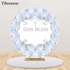 Круглый фон для фотосъемки с изображением бога и надписью God Bless