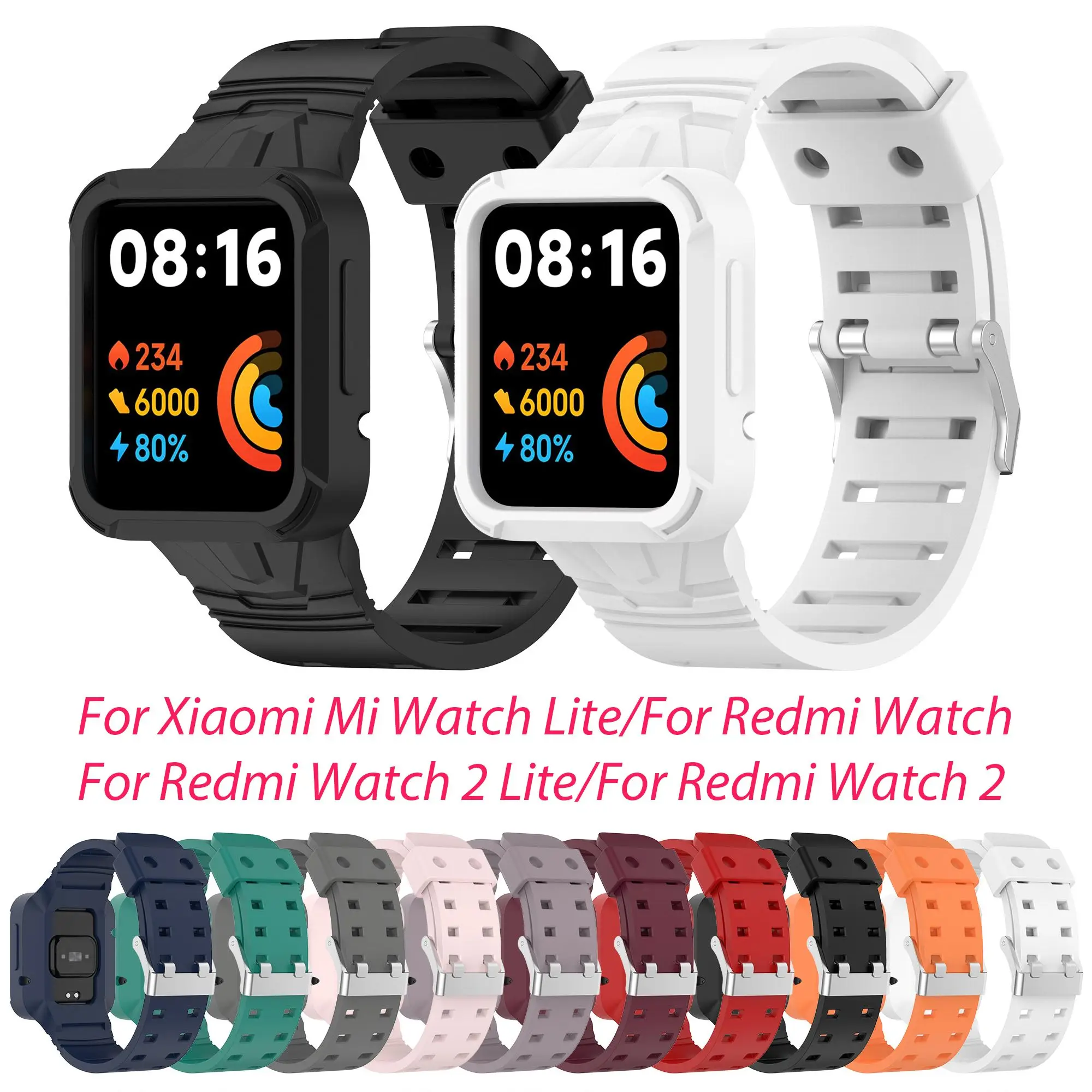 

Silicone Strap For Xiaomi Mi Watch Lite Global Version SmartWatch Replacement Bracelet Wristband for Redmi Watch 2 Lite 1/2Strap