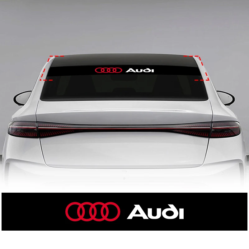 Модные декоративные наклейки на лобовое стекло автомобиля для Audi 8P 8V 8L C6 C5 C7 4F A3 A4