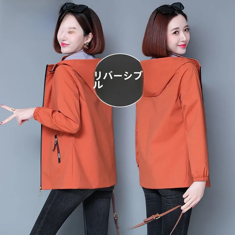 Двусторонняя верхняя одежда Woodpecker женская короткая весна и осень 2024 новая