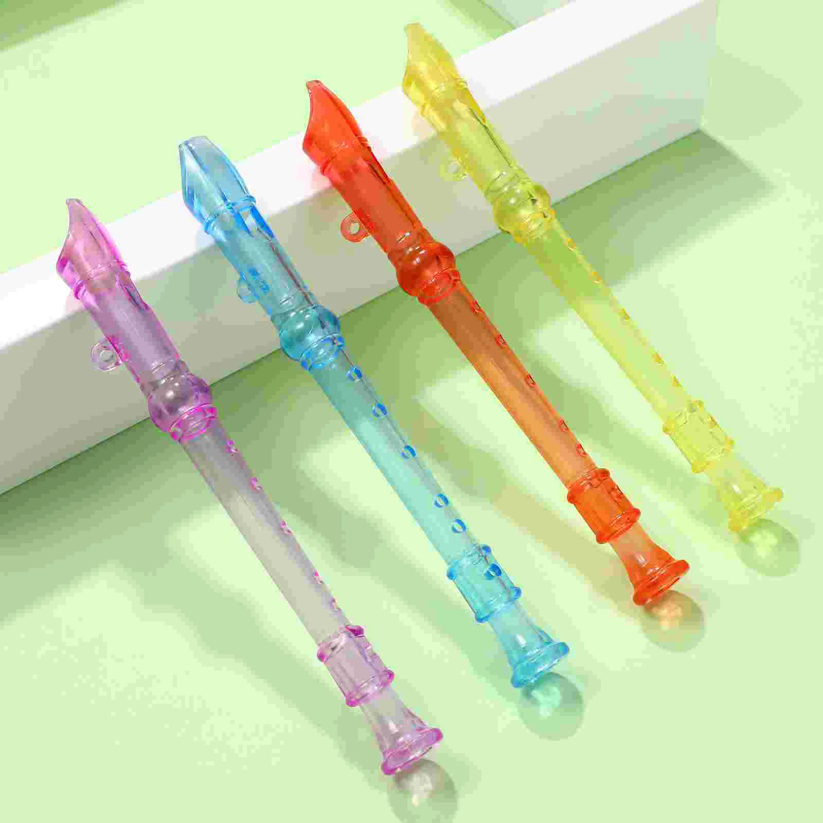 

12 Pcs Kids Mini Toys Recorder Flute Instruments Clarinet Soprano Recorders Musical Baby Flutes