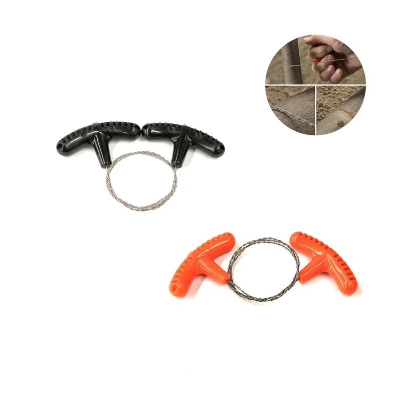 

Portable Manual Hand Steel Rope Chain Saw Outdoor Camping Hiking Hunting Stainless Steel Wire Saw Emergency Survival Equipment