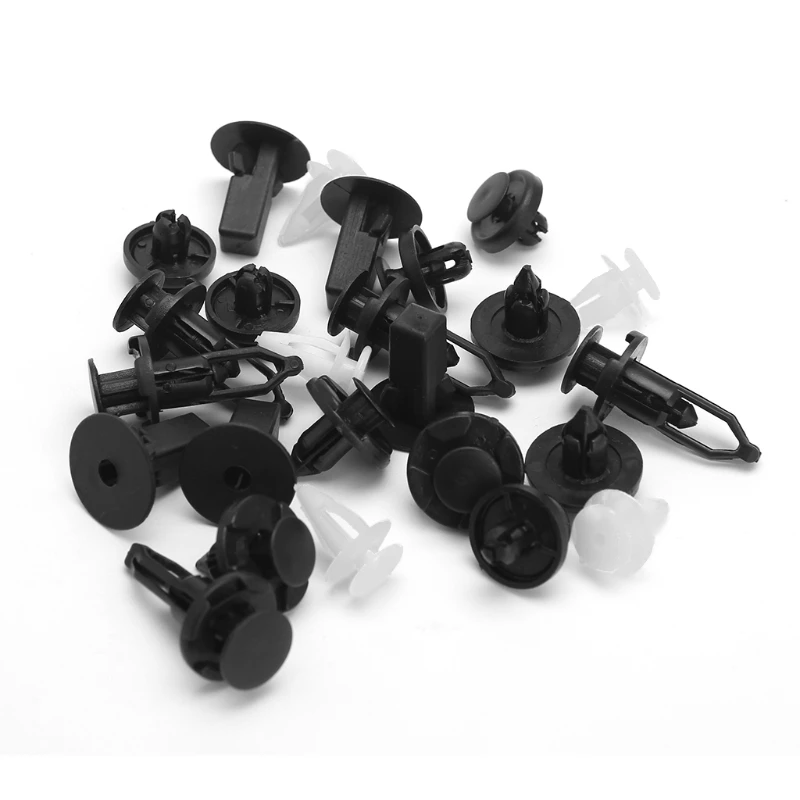 

2023 New 25 Pcs Trim Bumper Panel Wheel Arch Plastic Fastener Clips For