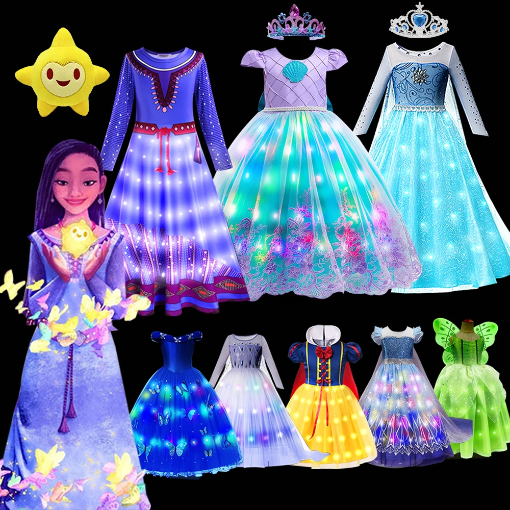 Платье принцессы со светодиодной подсветкой