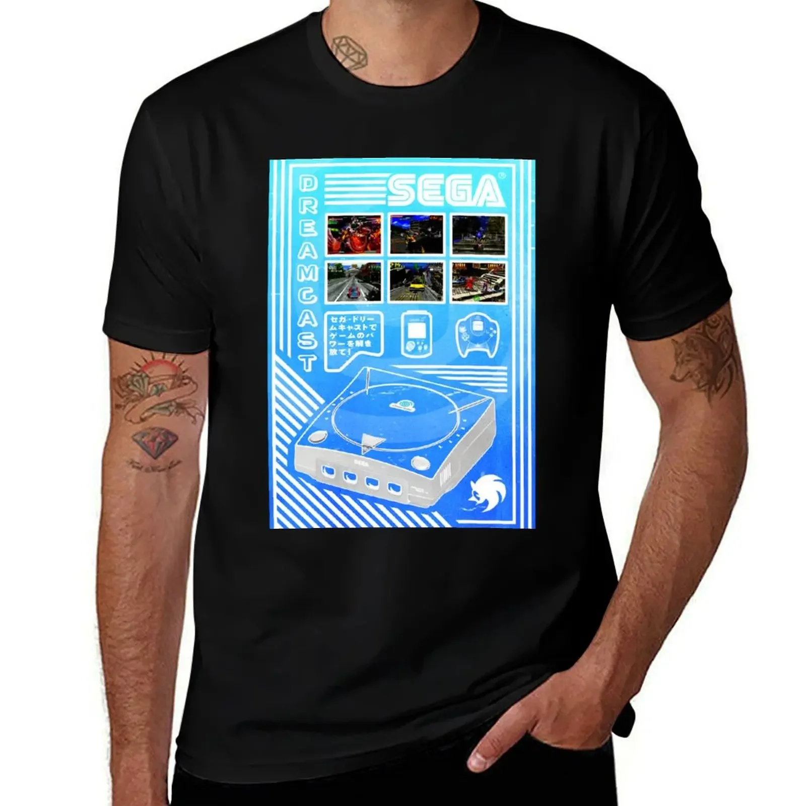 Футболка Sega Dreamcast Vector Design таможенный дизайн мужская тренировочная рубашка с