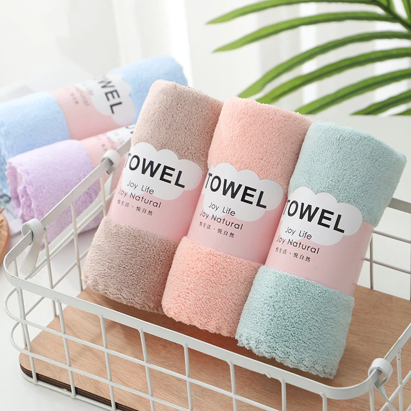 

35X75cm Quick Dry Microfiber Towel Coral Fleece Bath Towel Adult Quick Drying Microfiber Hair Towels Womens Hand Towel Absorbent