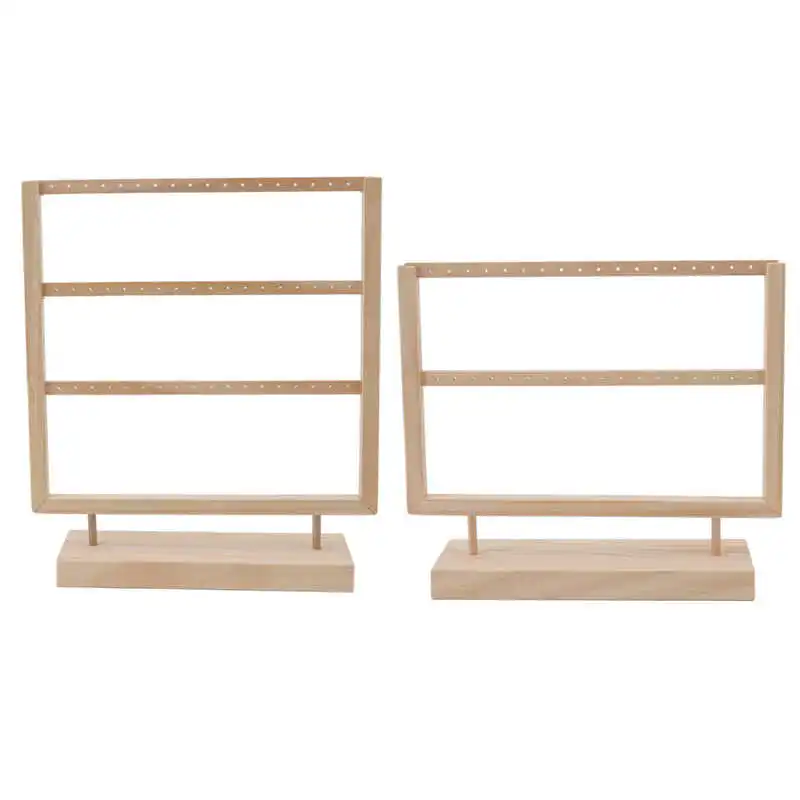 

Earring Organizer Stand Log Color Earring Hanger Rack for Jewelry