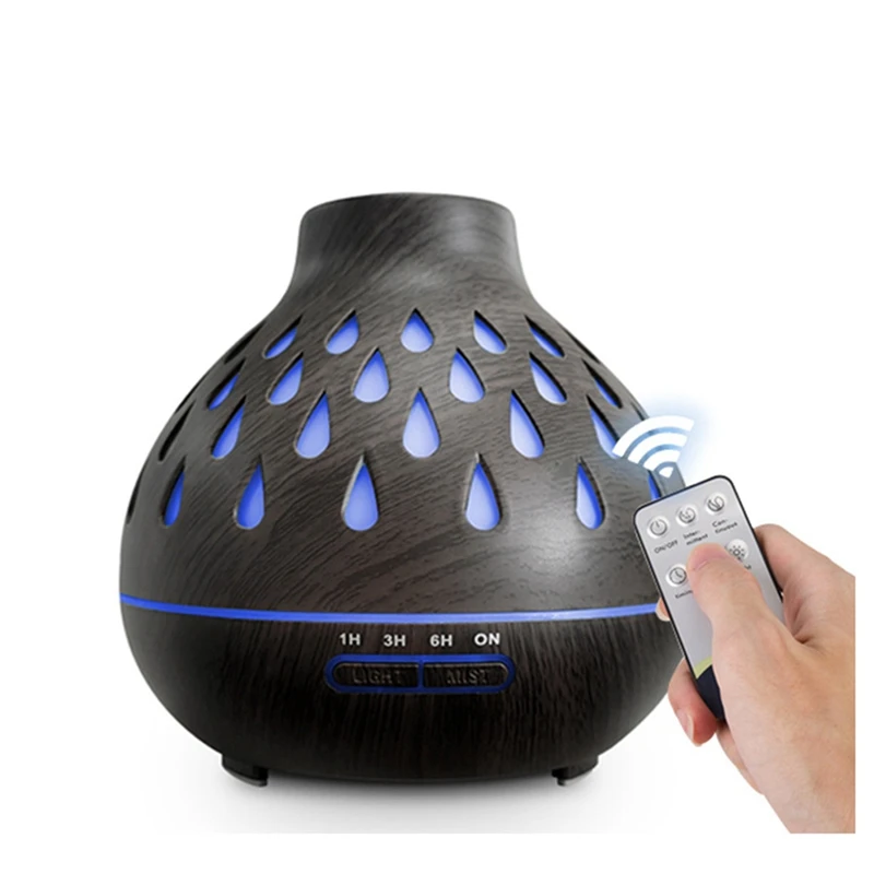 

USB Humidifier 400ML Colorful Night Light Aromatherapy Essential Oil Diffuser For Home Bedroom EU Plug -B