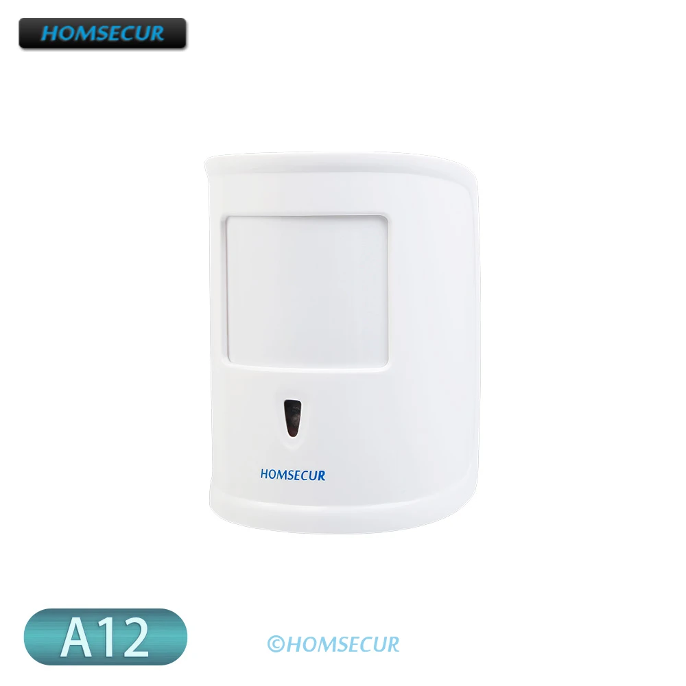 

HOMSECUR A12 433MHz Wireless Pet Immune PIR Infrared Motion Sensor For Our Home Security Alarm System