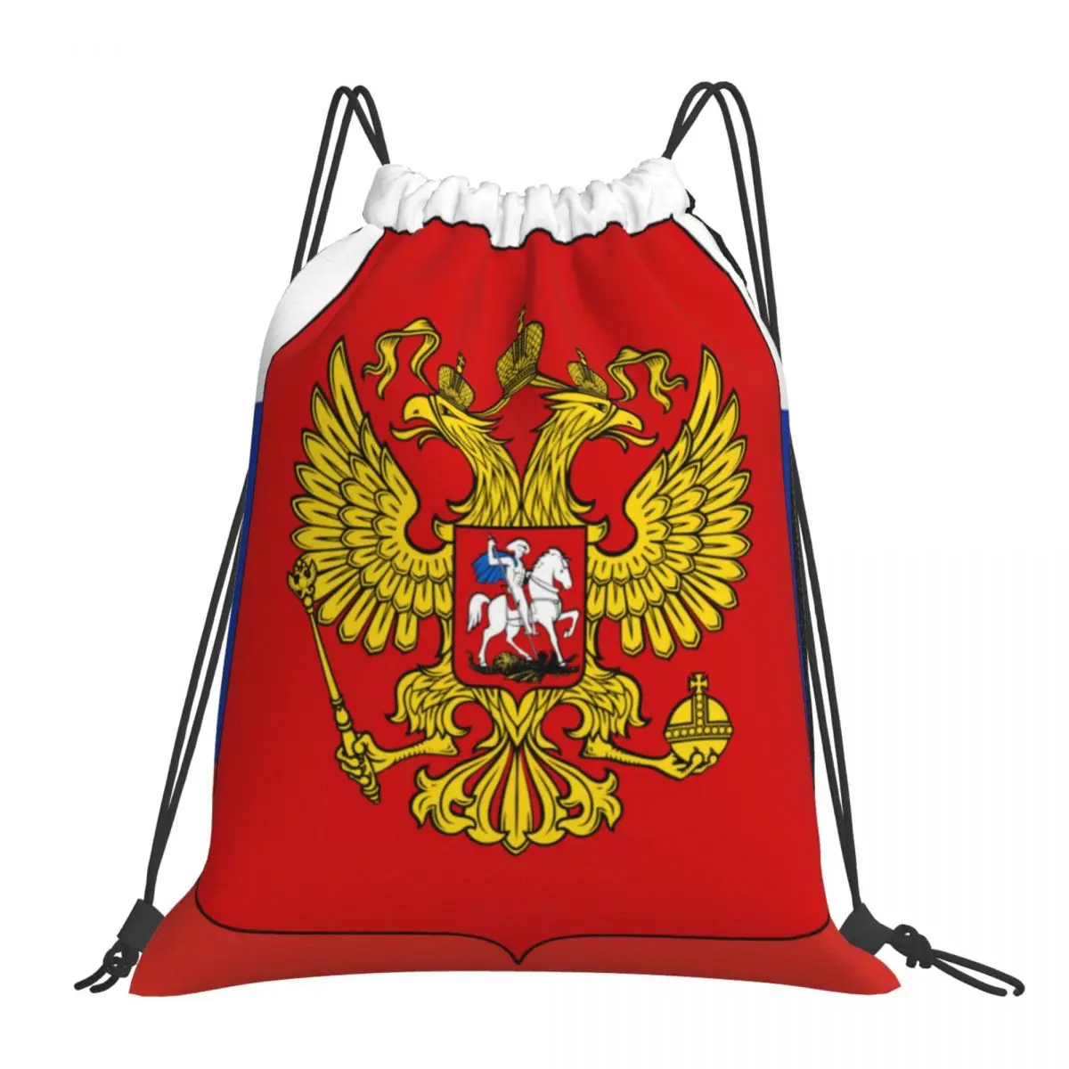 

Рюкзаки CCCP с российским флагом гордости, портативные сумки на шнурке, спортивная сумка с карманами и кулиской для мужчин и женщин