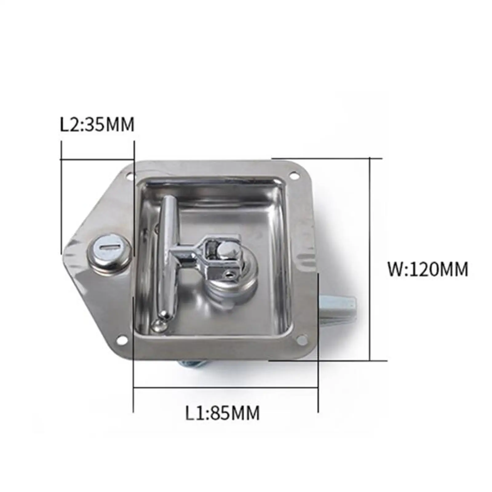 Ящик для инструментов дверной замок с 2 ключами лопастной дверная защелка