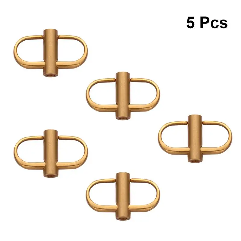 

5pcs Metal Buckle Chain Strap Adjustment Buckles Screw Fastening Buckle Accessories for Backpack Suitcase DIY Craft