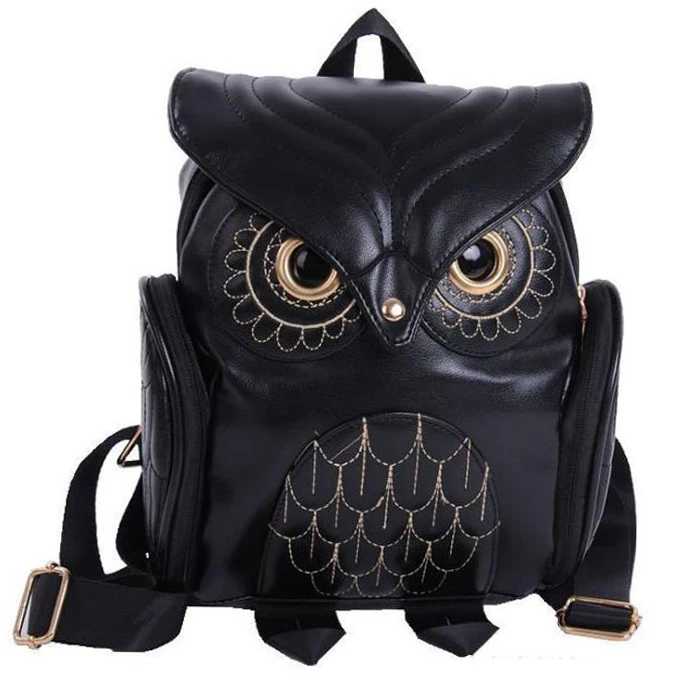 

Women Waterproof Handbags For Grils Casual School Shoulder Bags Luxury Designer Female Owl Travel Backpacks Large Capacity 2022