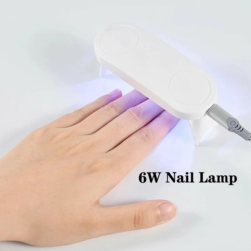 

Usb 6W Nail Drying Lamp Portable Mini 3 LED Uv Lamp Nails USB Cable Home Use Nail Manicure Lights Desk Drying Nails DIY Manicure