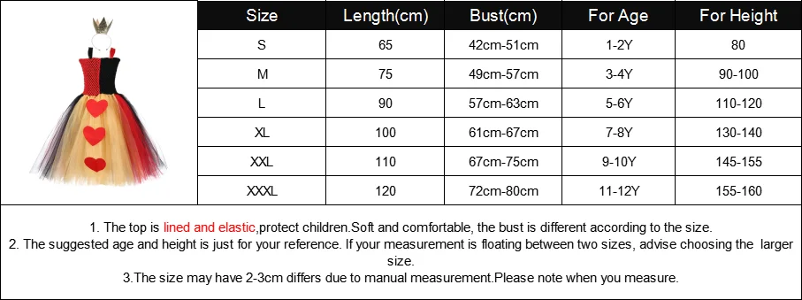 Queen of Heart Tutu Dress with Crown Little Girls Alice in Wonderland Cosplay Costume Set For Christmas New Year Party | Детская одежда
