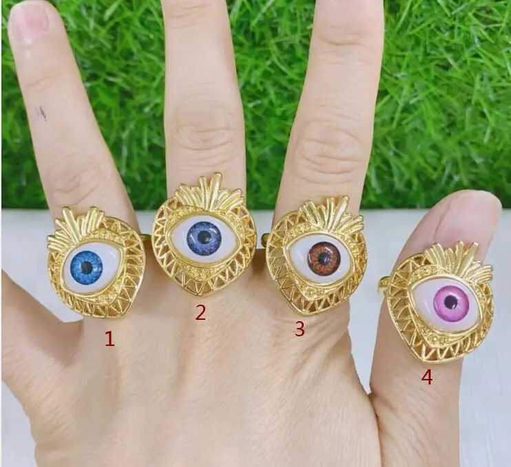 1 шт. красочная эмаль гравировка крупной Богемской искусственной кожи кольца