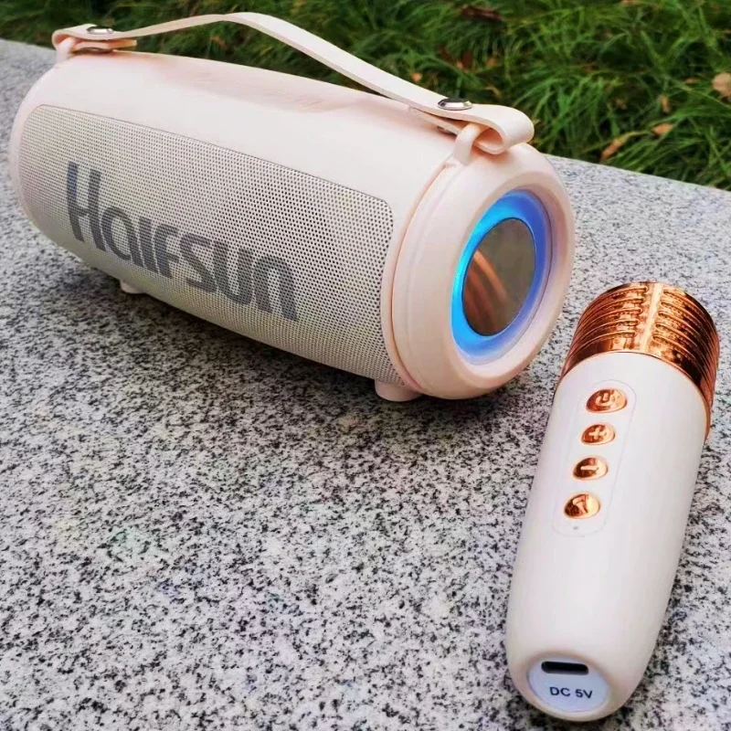 Портативная беспроводная стереоколонка Bluetooth с 2 микрофонами