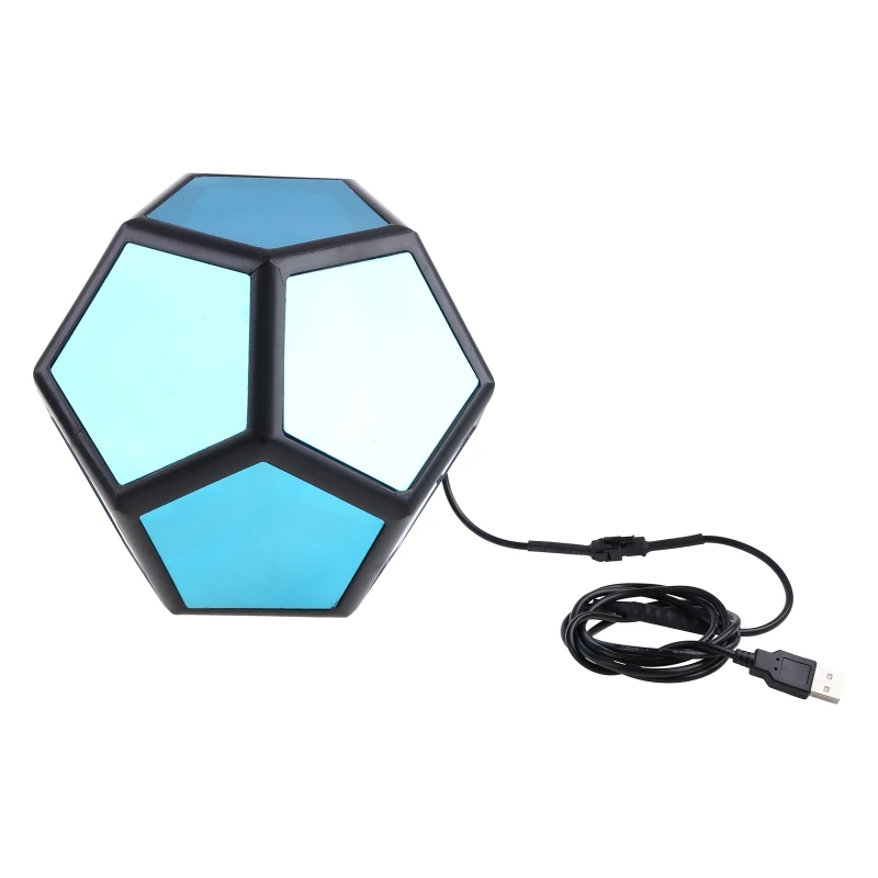 

Креативная крутая художественная лампа Dodecahedron, атмосферный светильник, регулируемый Ночной светильник, настенное украшение, красочный светильник, s-лампа, подарок
