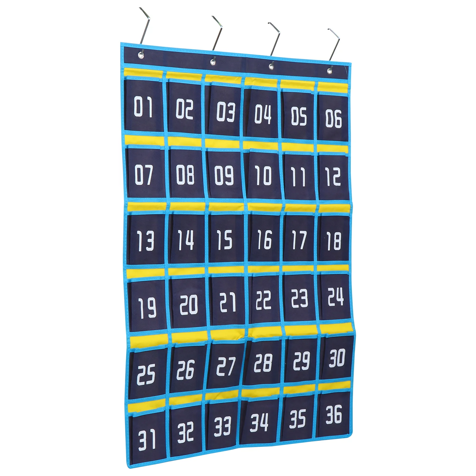 

Pocket Cell Classroom Chartfor Storage Holder Numbered Pockets Hanging Organizer Wall Calculator Sundries Closet Pouch