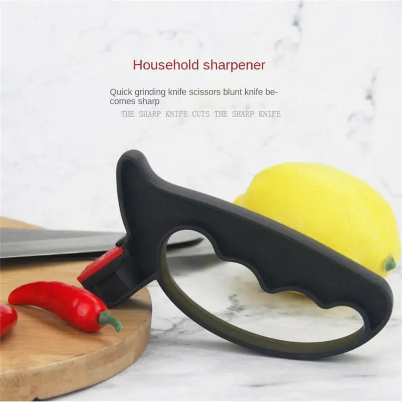 

Hand-pulled Convenient Knife Grinder Household Double-groove Quick Knife Grinding Stone Multifunctional Knife Grinding Shear