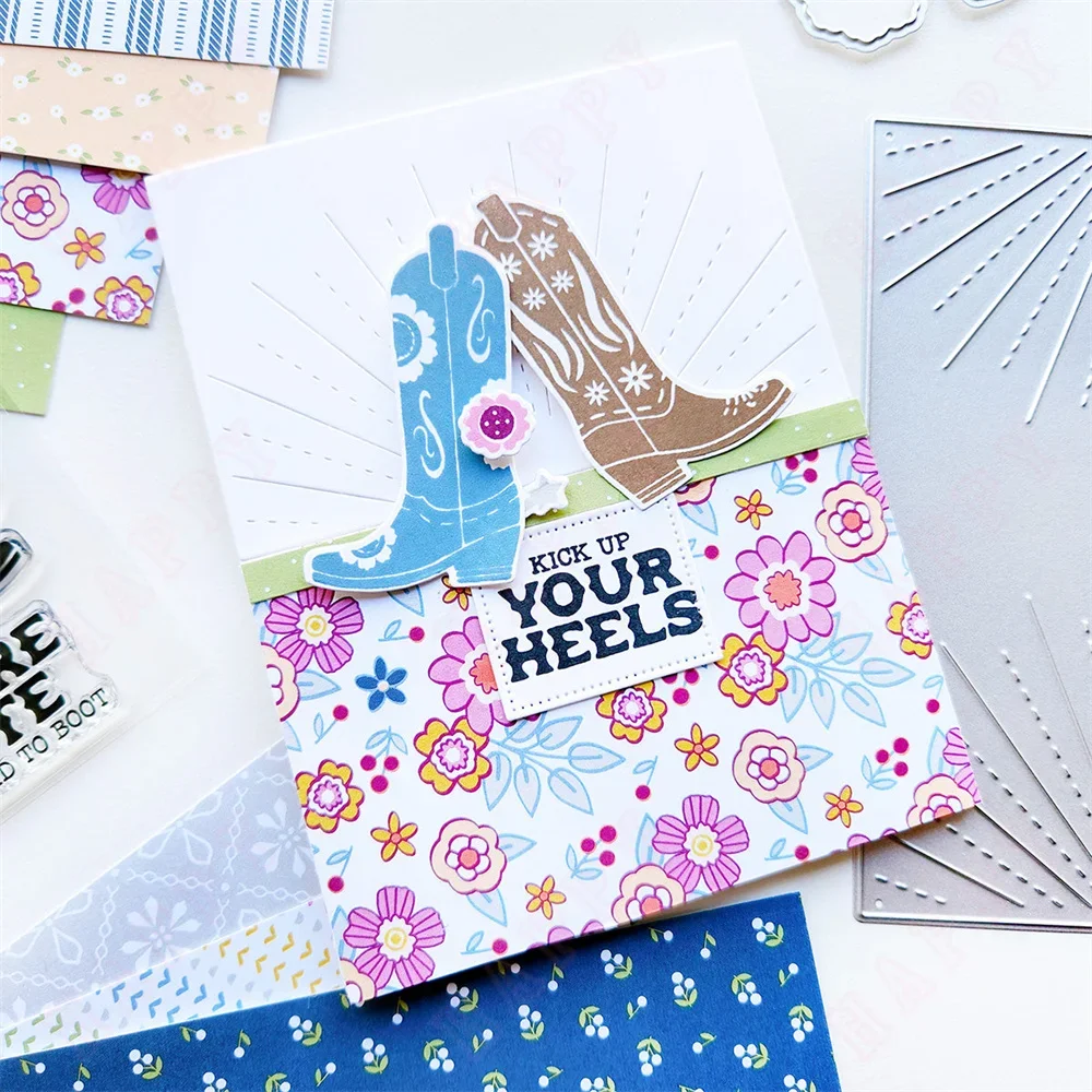 Наборы штампов и металлических Sentiments алмазные штампы для рукоделия Lucky Blooms