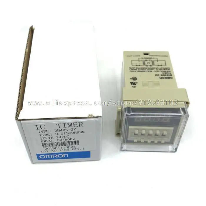 

High Quality OMRON DH48S-2Z Timer Digital Time Relay 0.01s-99h99m Hours Time Delay Relay with Socket Base Included