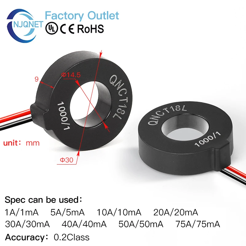 

Кольцевой трансформатор тока NJQNET 2000/1 AC CT