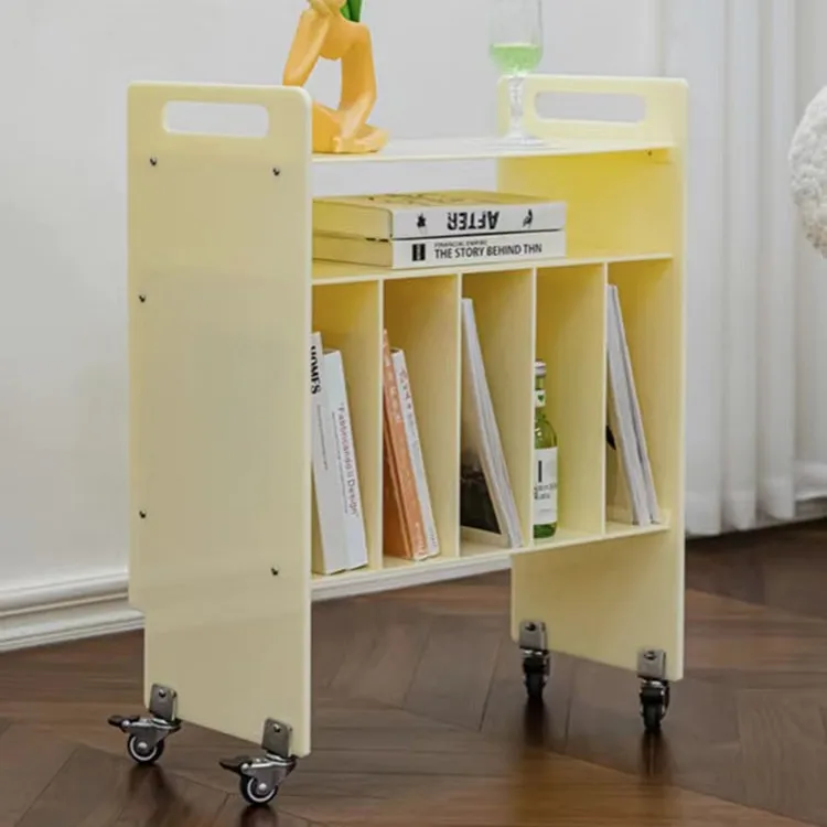 

Assembled Acrylic Bookshelf Storage Rack Removable Any Color Customized Multi-Layer Side Bedside Cabinet