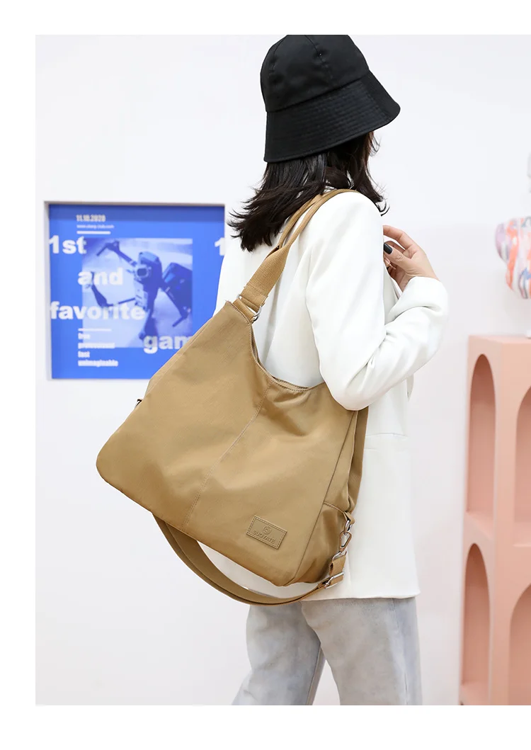 

Повседневная модная сумка-мессенджер 2021, женская сумка через плечо, нейлоновая сумка большой вместимости, маленькая модная женская сумка-т...